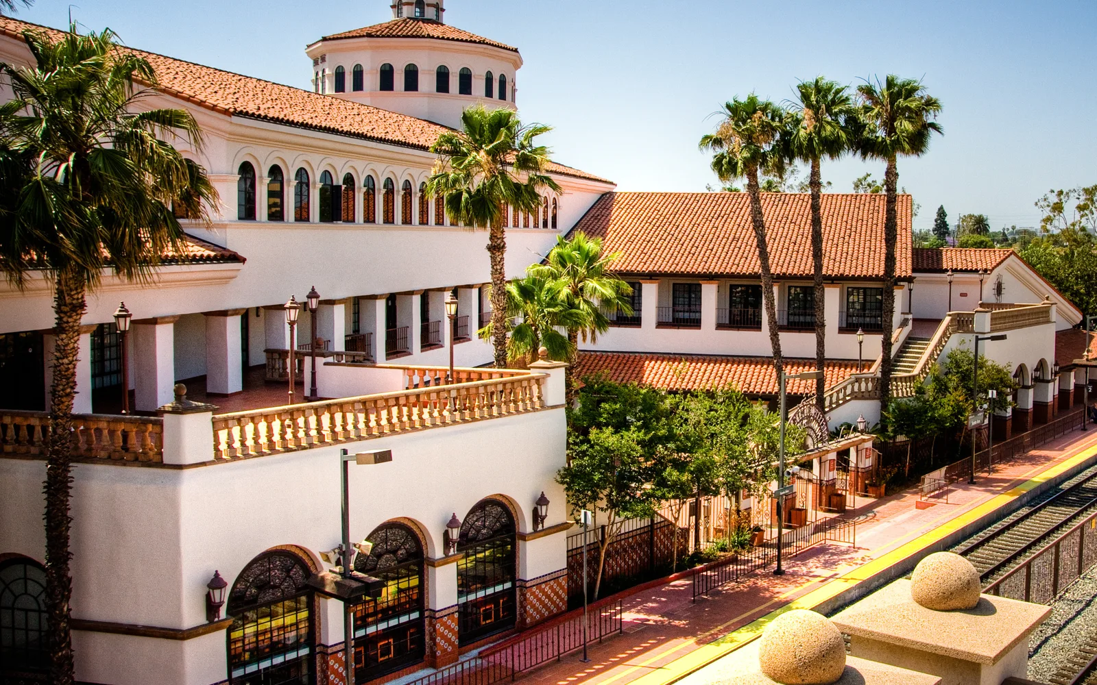 Historic Amtrak station in Santa Ana, Orange County, California, representing the region's transportation infrastructure and heritage